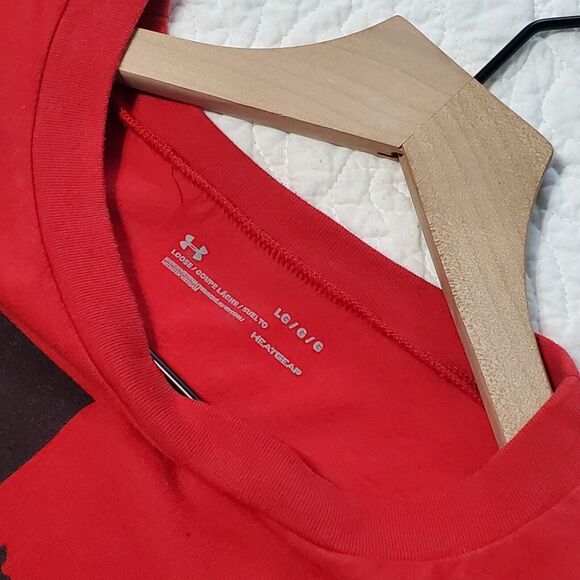 El Paso Texas Chihuahua Baseball Under Armour Red Short Sleeve Tshirt Large MiLB - Picture 5 of 6